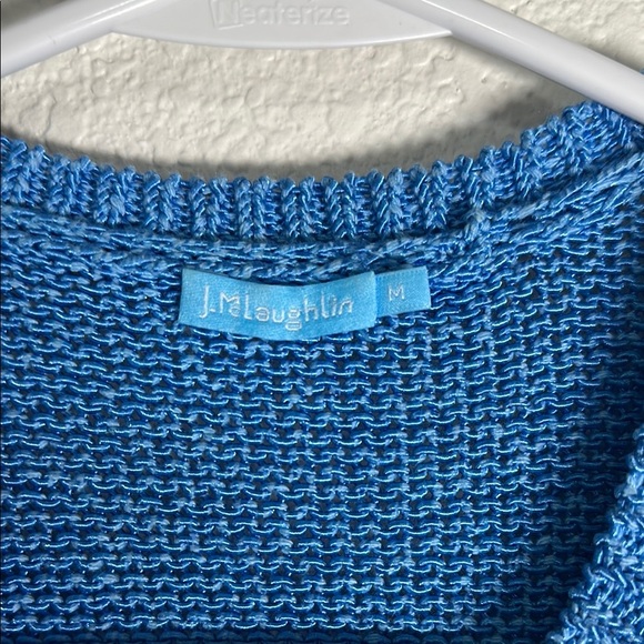 J. McLaughlin Blue Sleeveless Knit Sweater Vest M - Picture 5 of 6